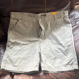 Carhartt Gray Flat Front Shorts for Versatile Wear